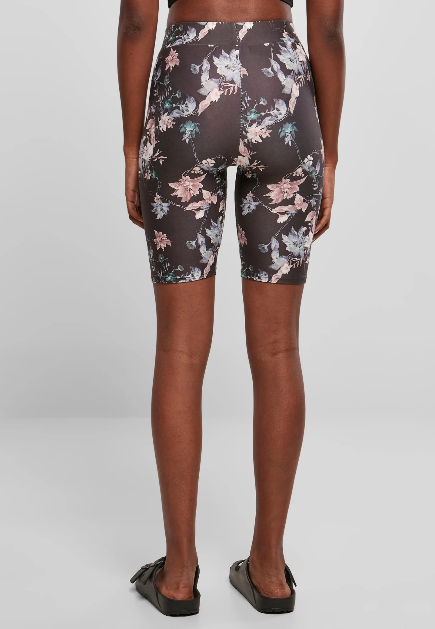 Ladies Soft AOP Cycle Blacksoftflower - Shorts - Image 4