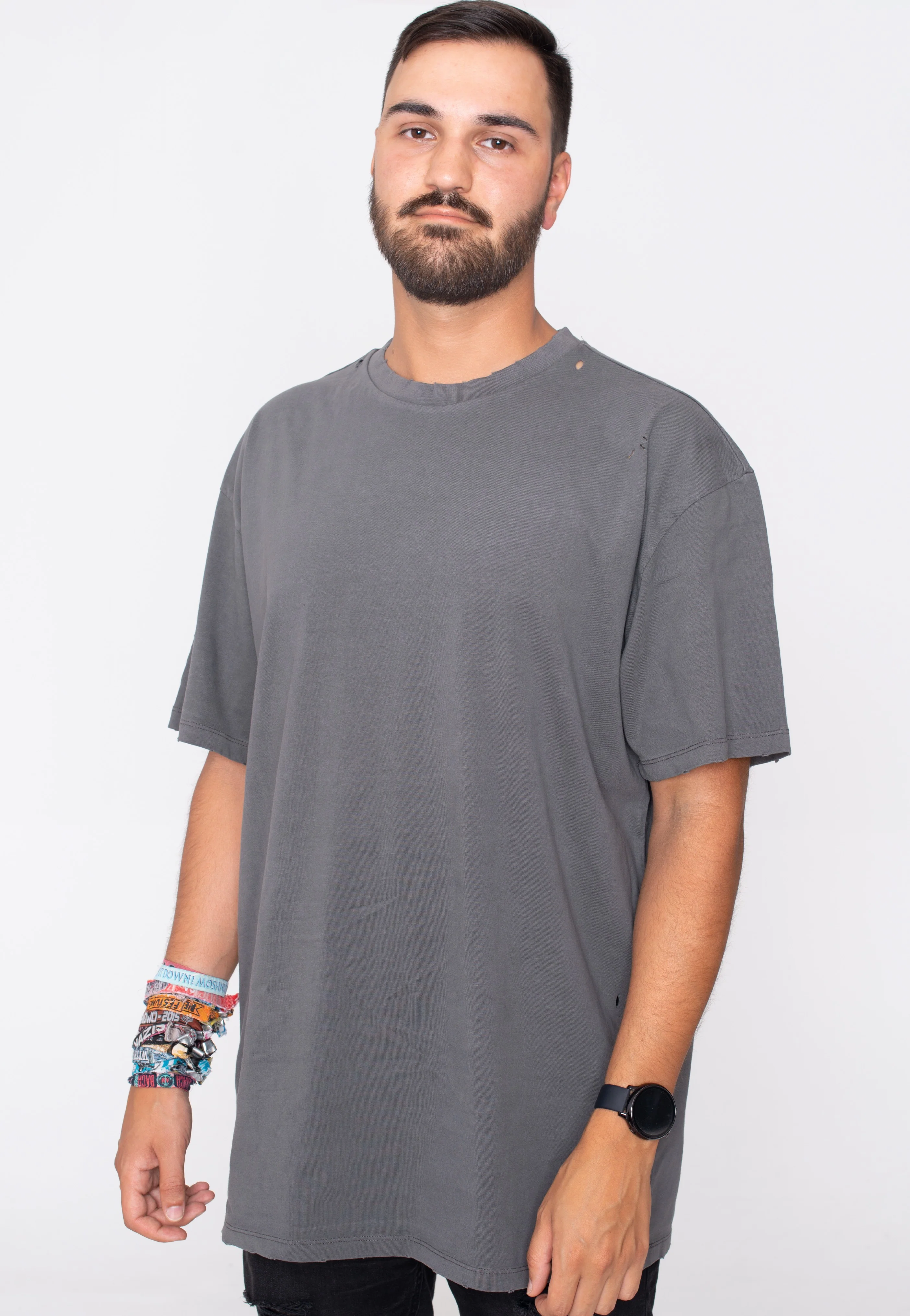 Oversized Distressed Darkshadow - T-Shirt