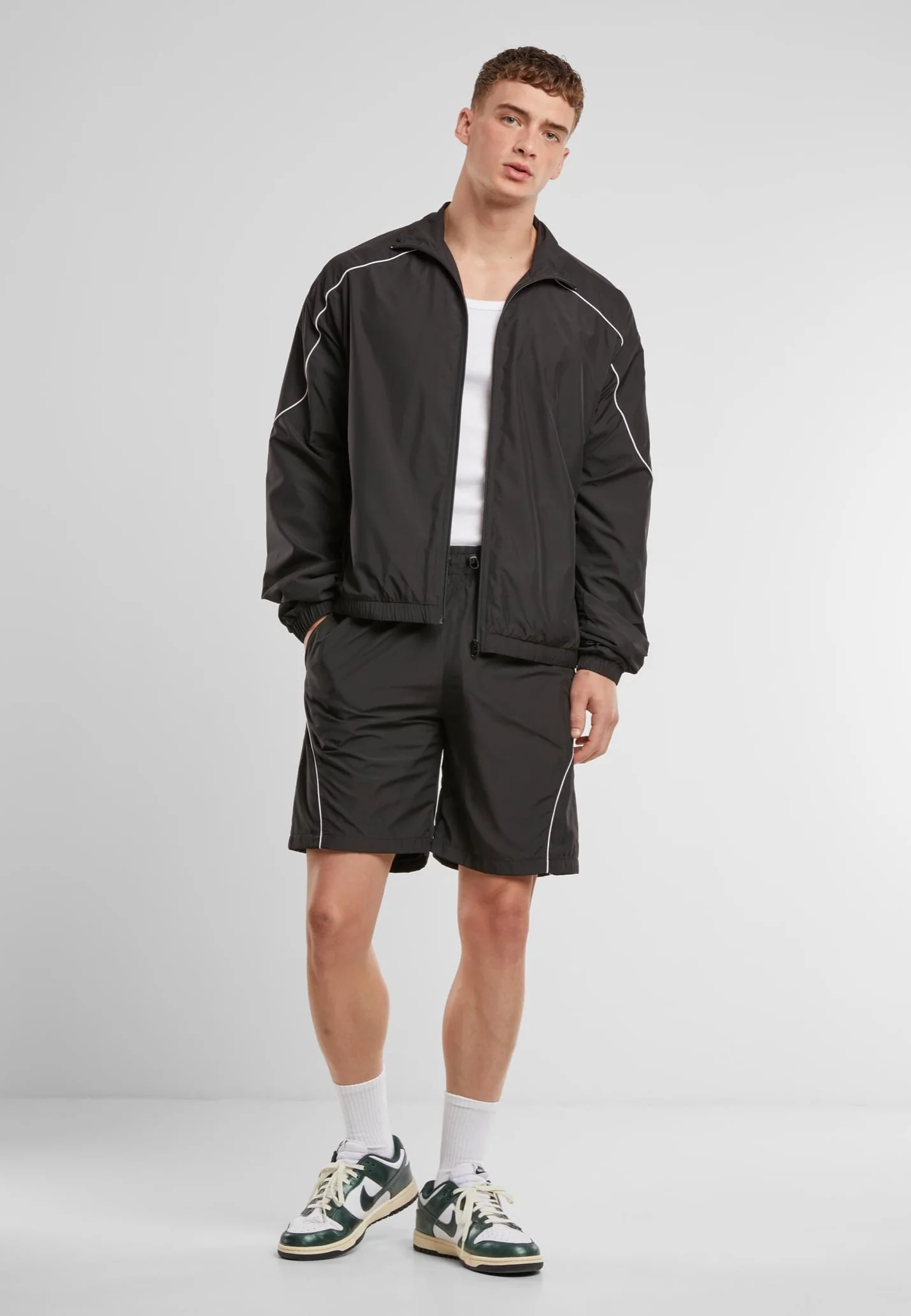 Piped Panel Black - Shorts - Image 2