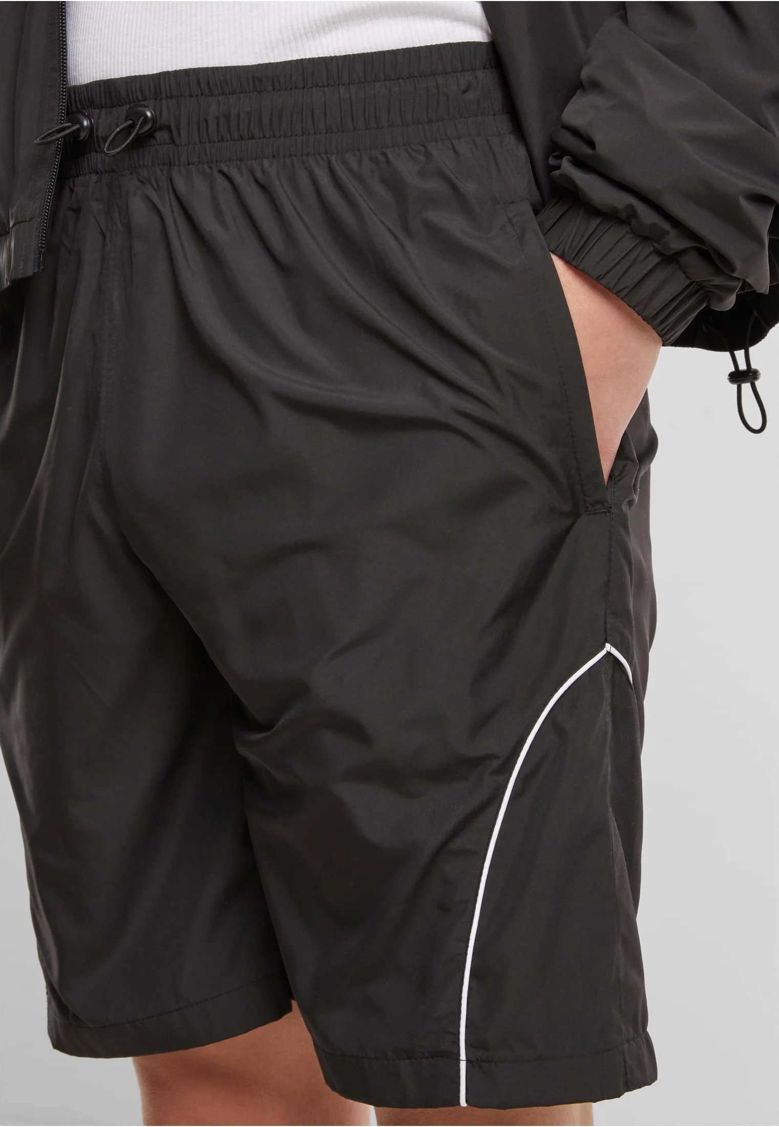 Piped Panel Black - Shorts - Image 7