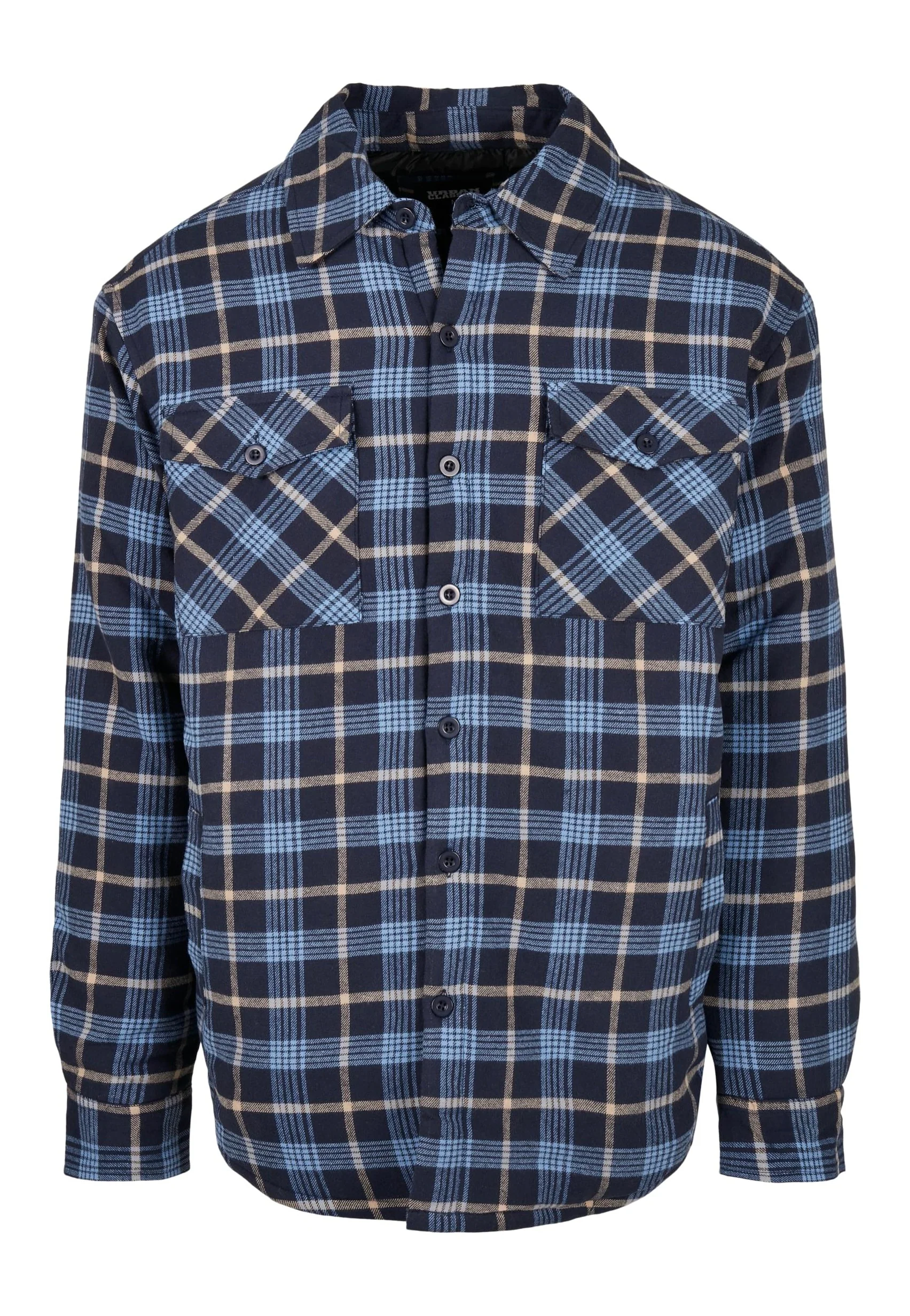 Plaid Quilted Lightblue/Darkblue - Jacket - Image 7