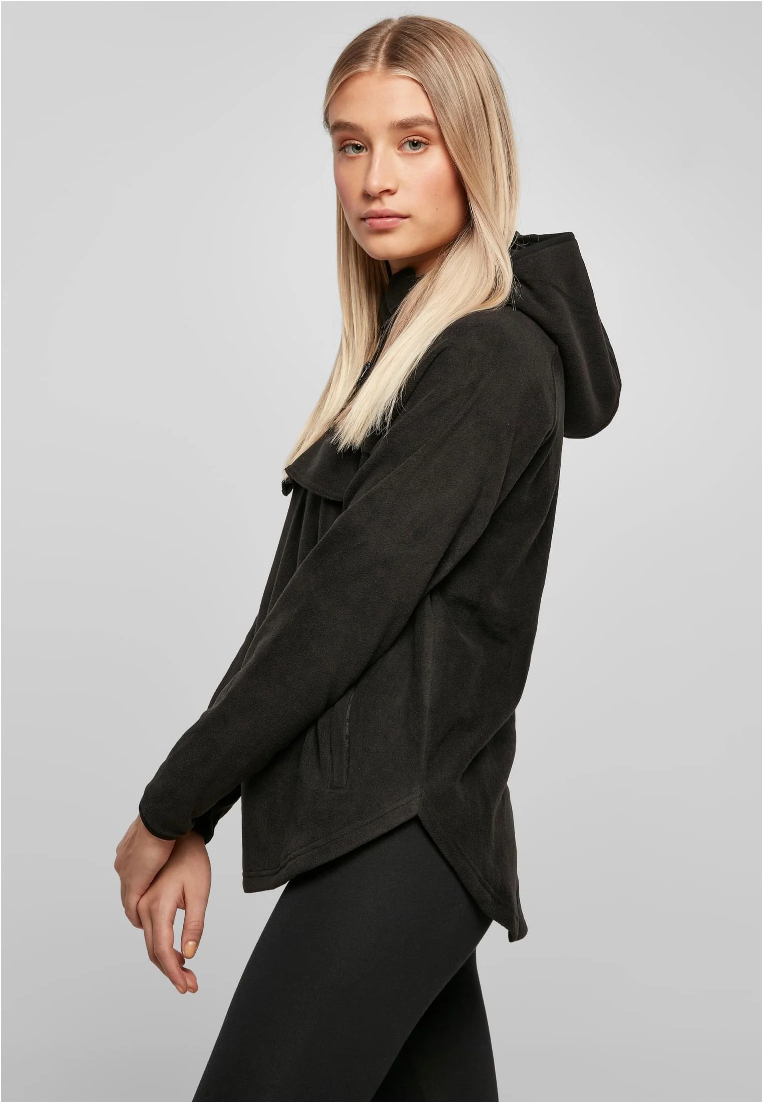 Polar Fleece Pull Over Black - Hoodie - Image 6