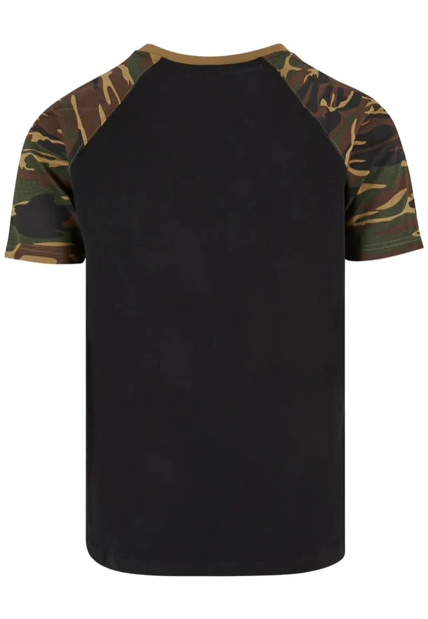 Raglan Contrast Black/Woodcamo - T-Shirt - Image 6