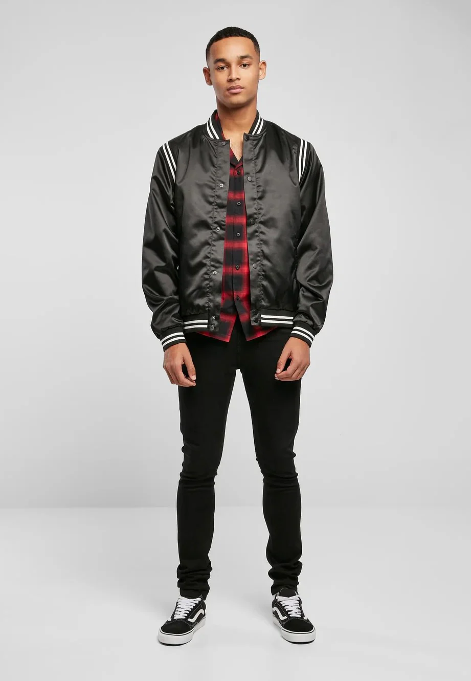 Satin College Black - College Jacket - Image 2