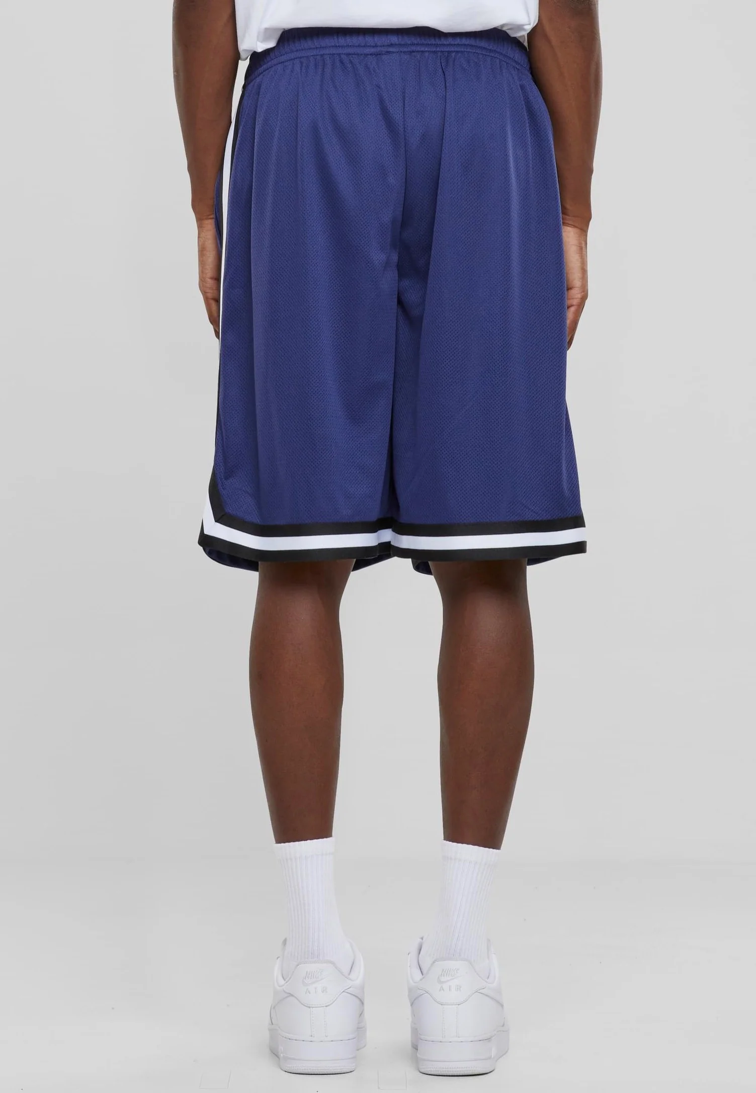 Stripes Mesh Darkblue/Black/White - Shorts - Image 3