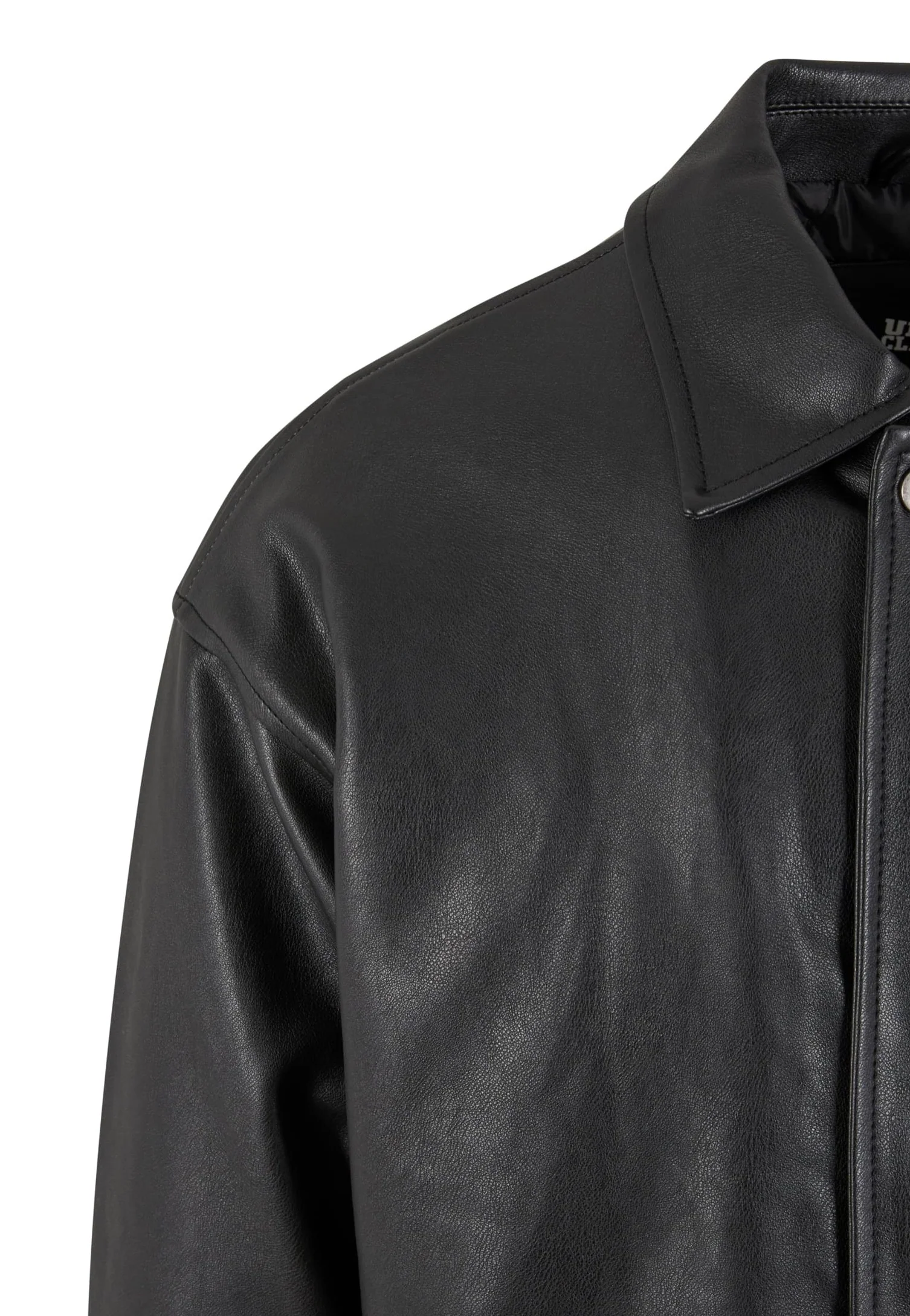Synthetic Leather Black - Leather Jacket - Image 8