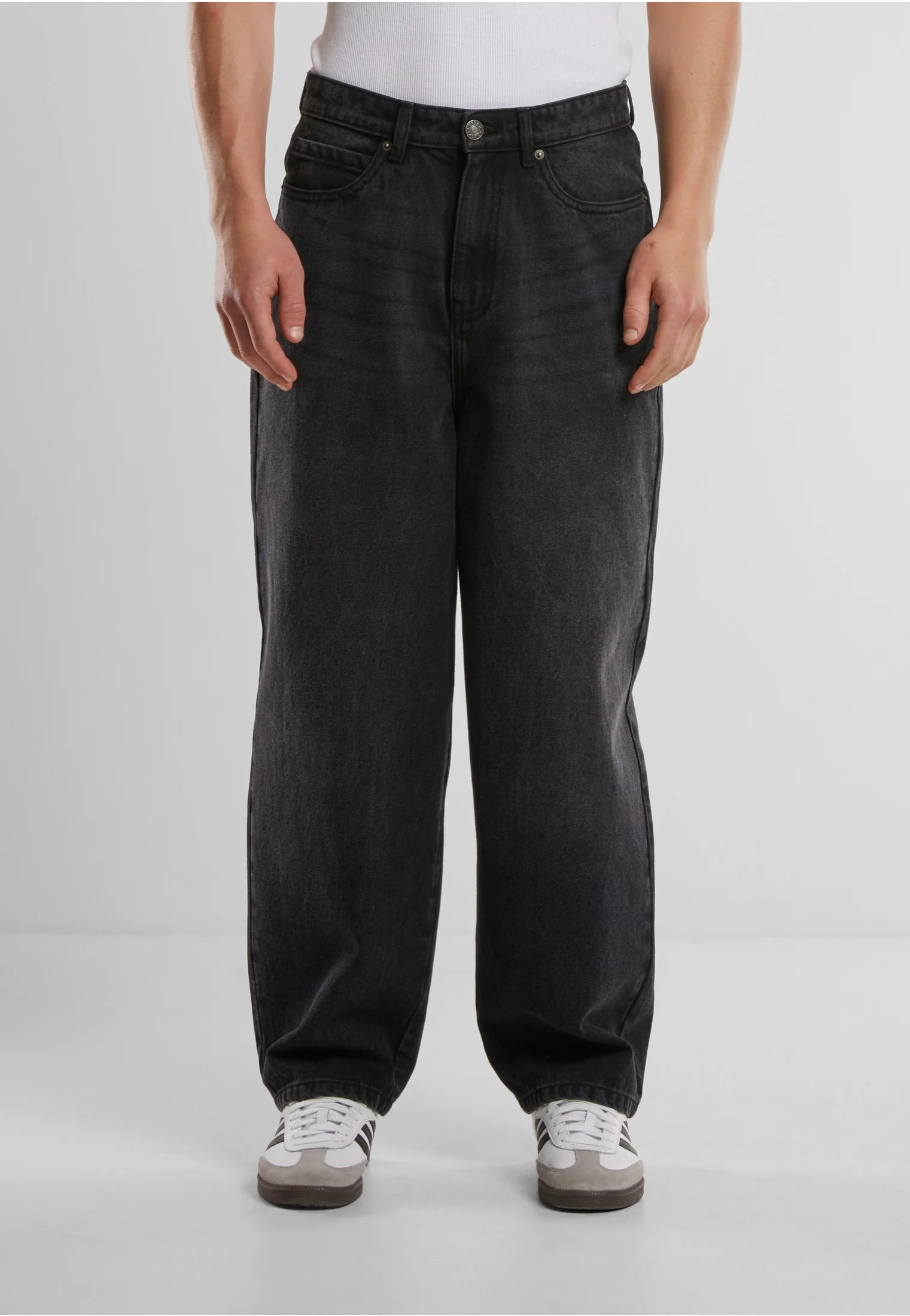 Tapered Heavy Ounce Baggy Black Washed - Jeans - Image 4