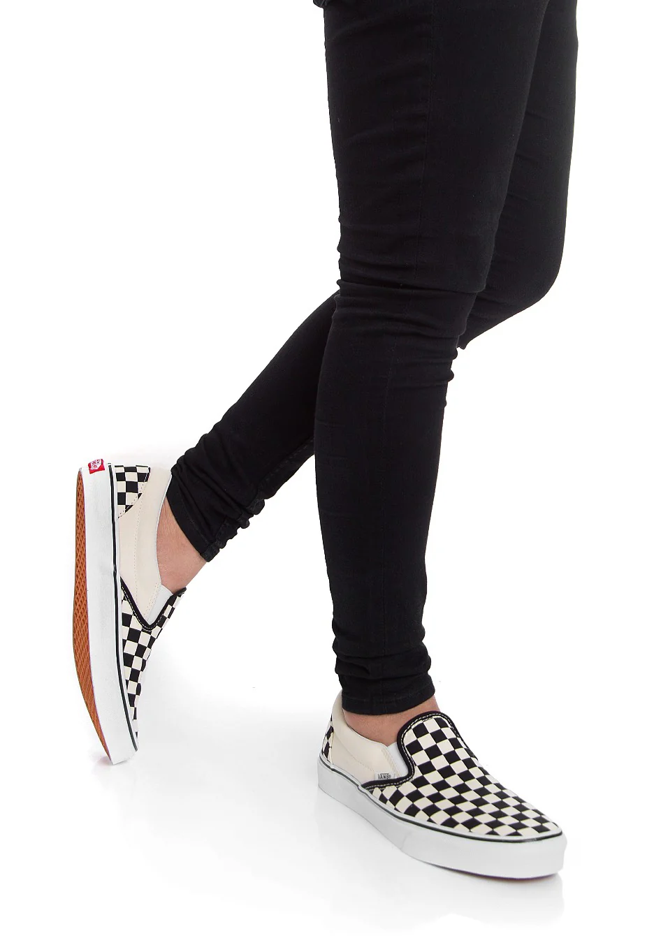 Classic Slip-On Black/White Checkerboard - Shoes - Image 5