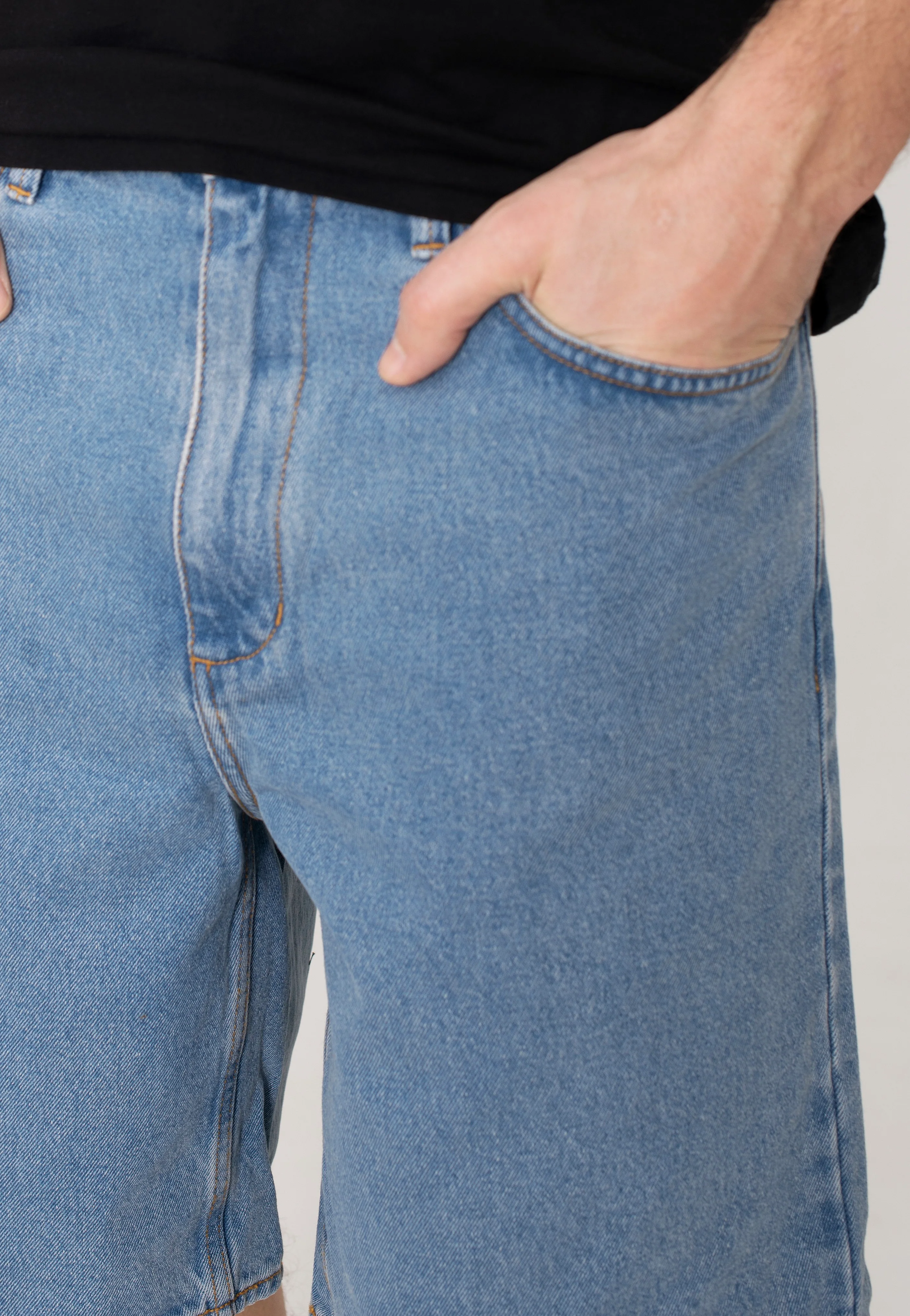 Covina 5Pckt Baggy Stone Wash - Shorts - Image 4