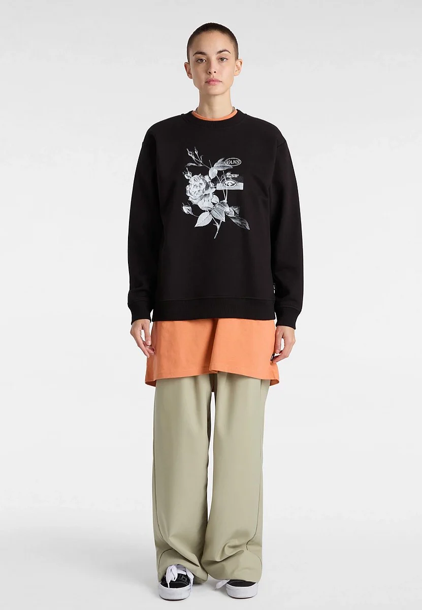 Damask Bff Crew Black - Sweater - Image 2
