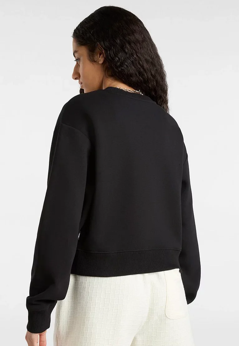Go Anyplace Crop Crew Black - Sweater - Image 4