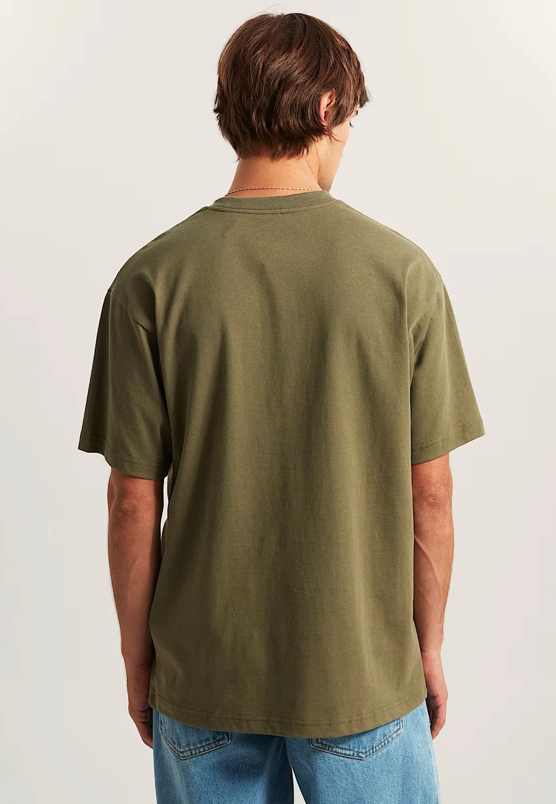 Left Chest II Loose Mossy Olive - T-Shirt - Image 3