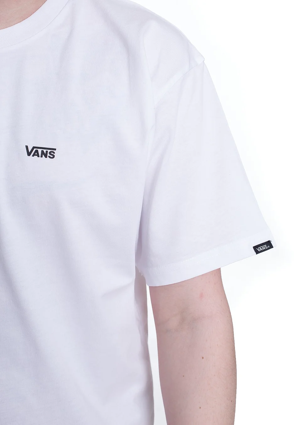 Left Chest LOG O Tee White/Black - T-Shirt - Image 2