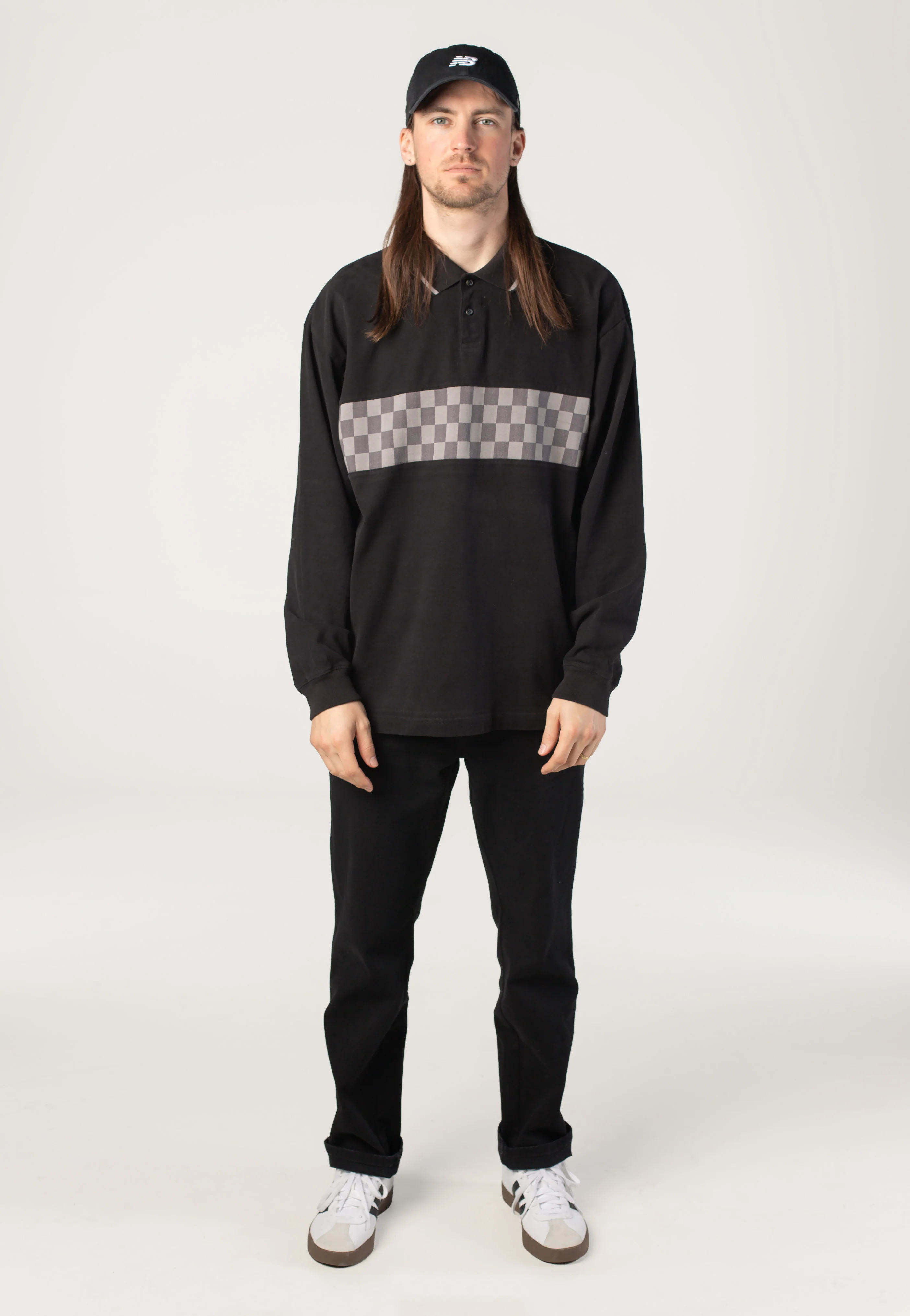 Medford Checkerboard Black - Longsleeve - Image 3