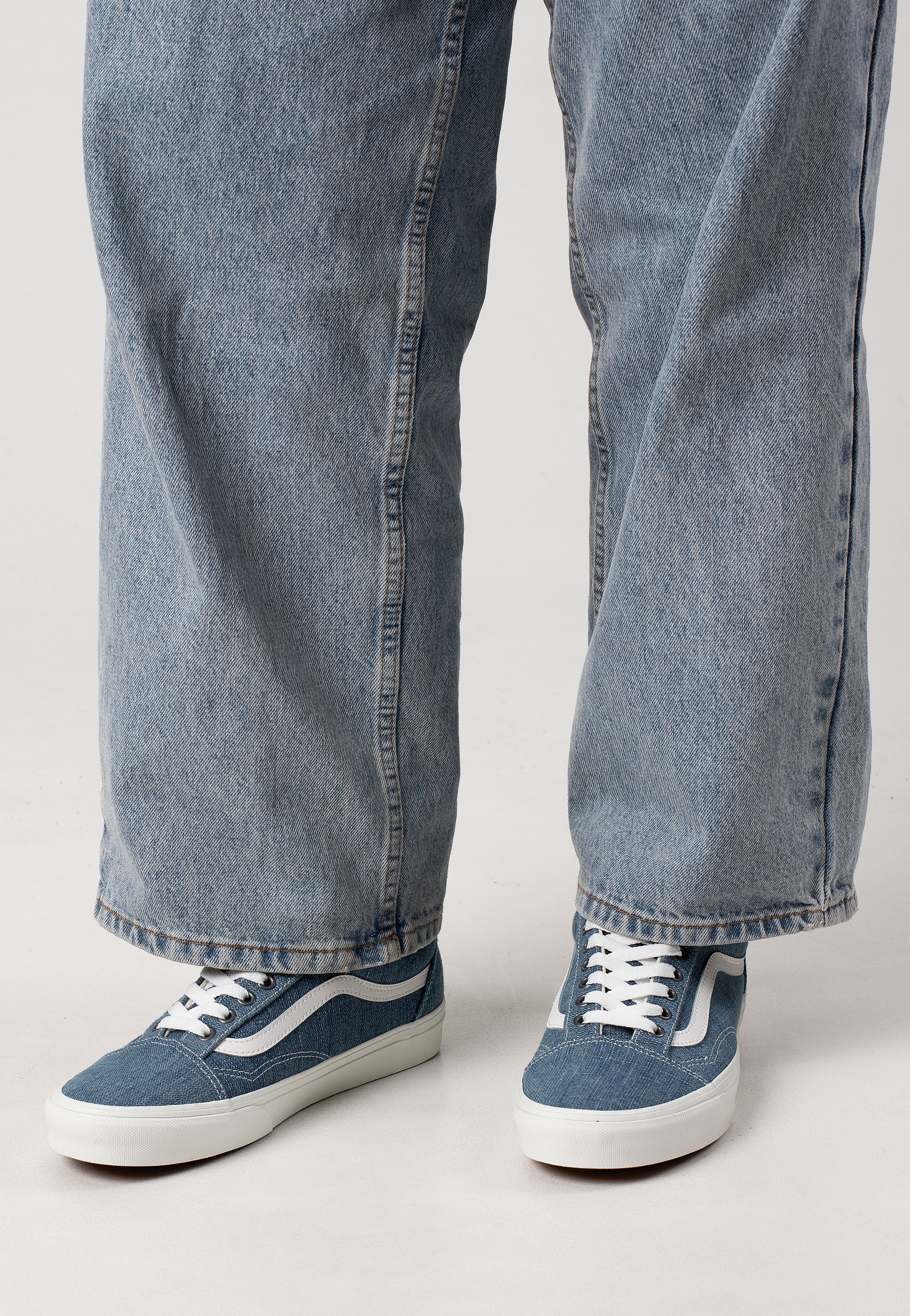 Old Skool Threaded Denim Blue/White - Shoes - Image 5