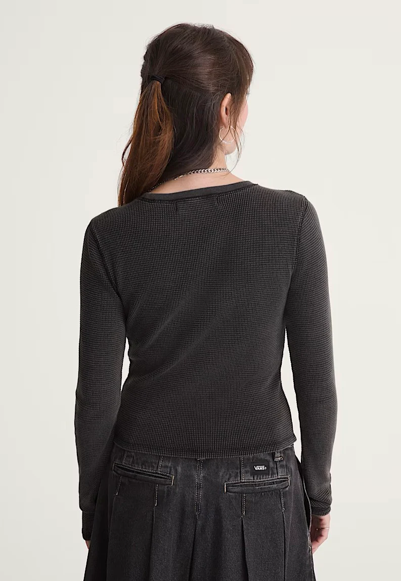 Teri Waffle Black - Longsleeve - Image 2
