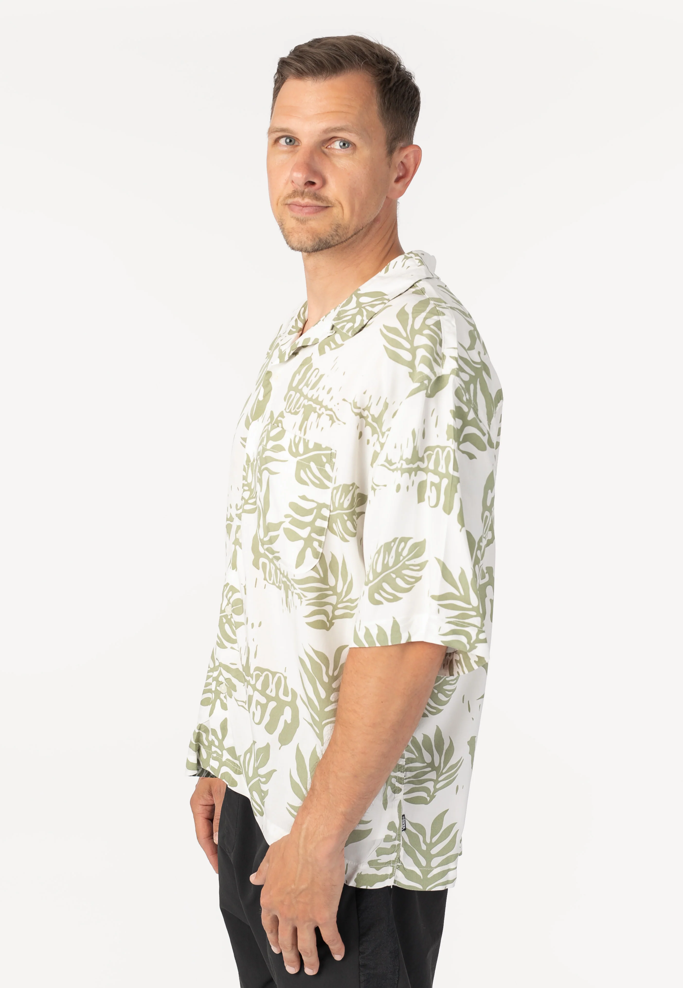 Van Doren Printed Camp 3 Soft Sage - Shirt - Image 3