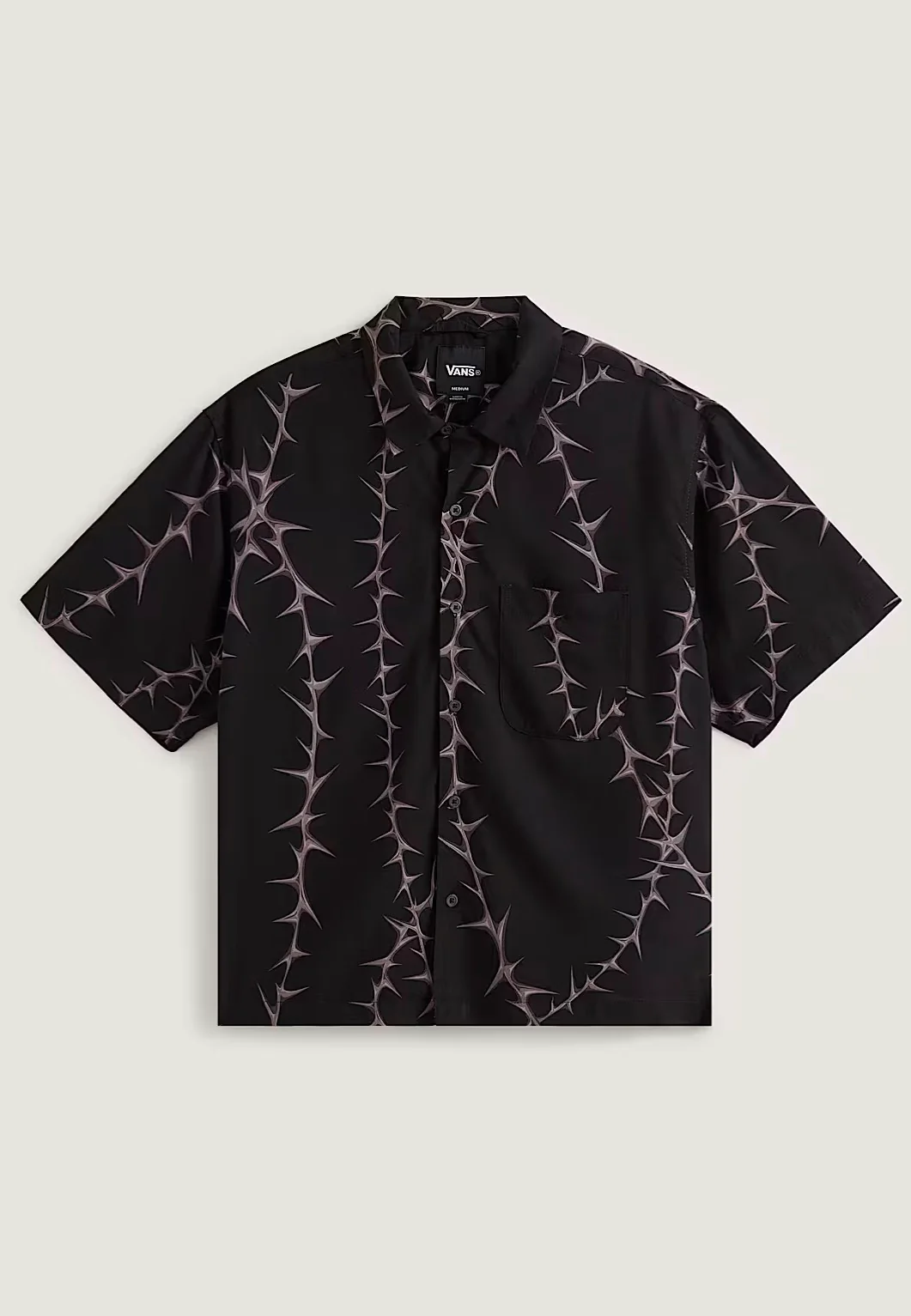 Van Doren Printed Camp Black - Shirt - Image 5
