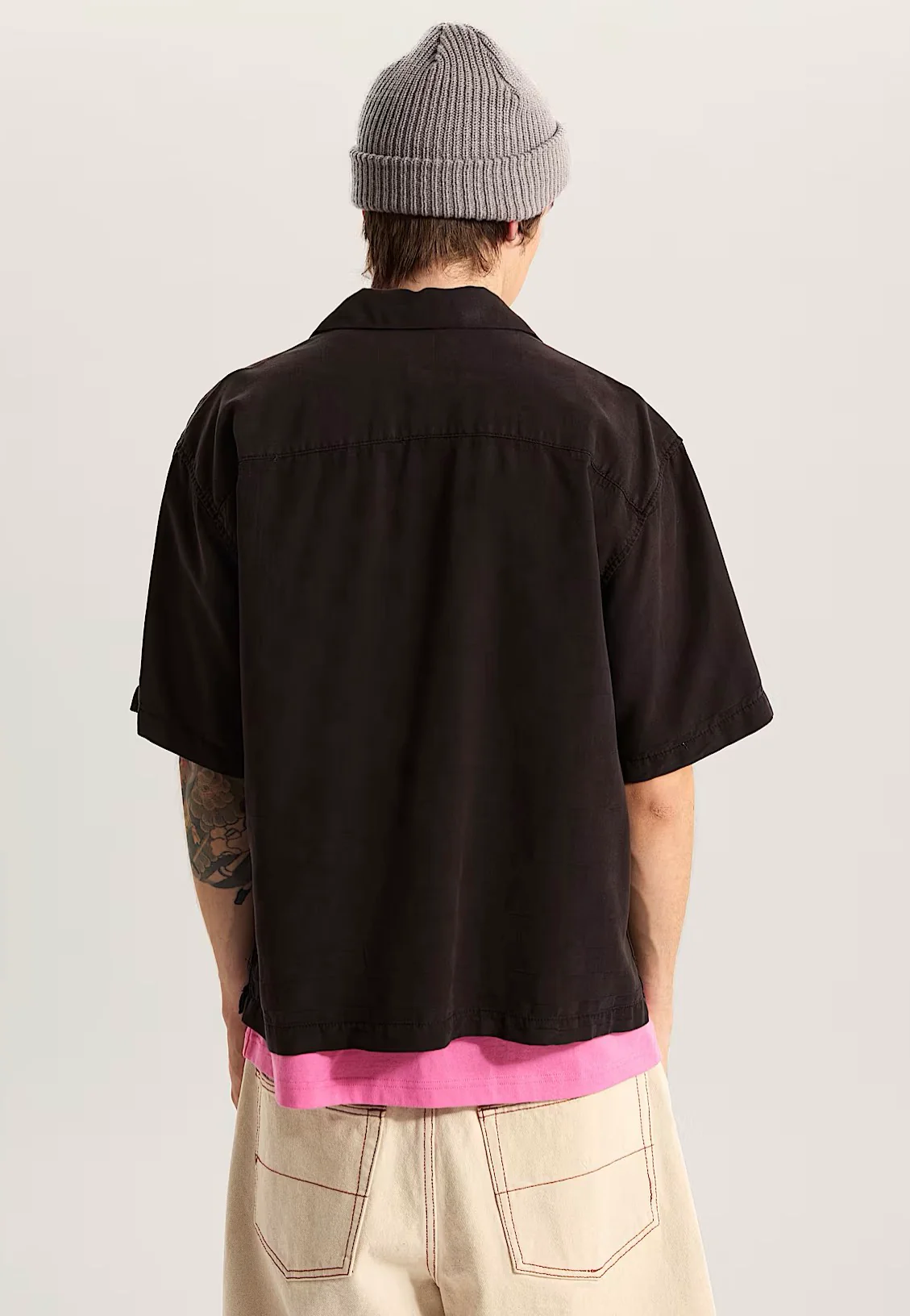 Van Doren Tencel Check Camp Black - Shirt - Image 2