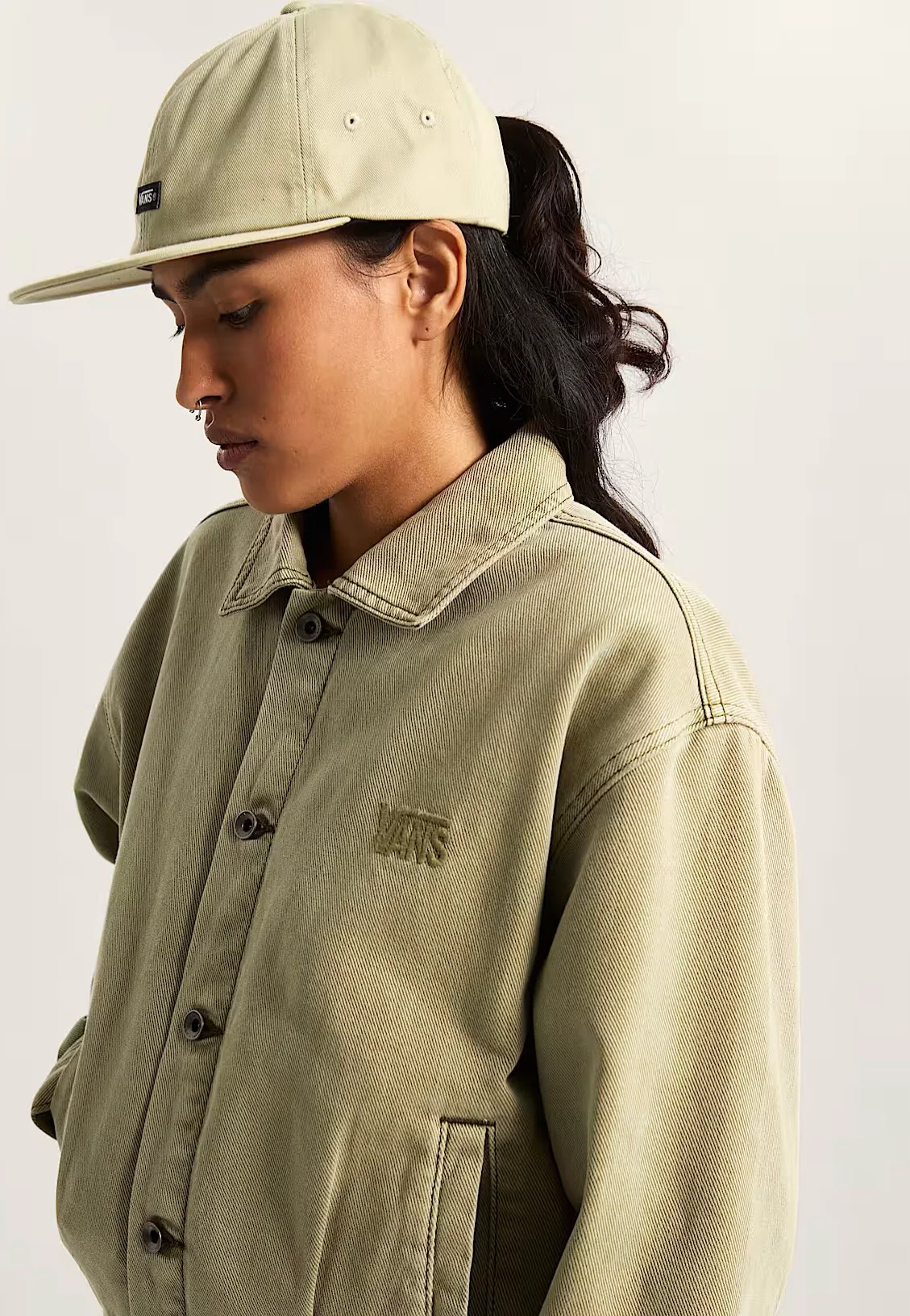 Womens Pomona Soft Sage - Jeans Jacket - Image 4