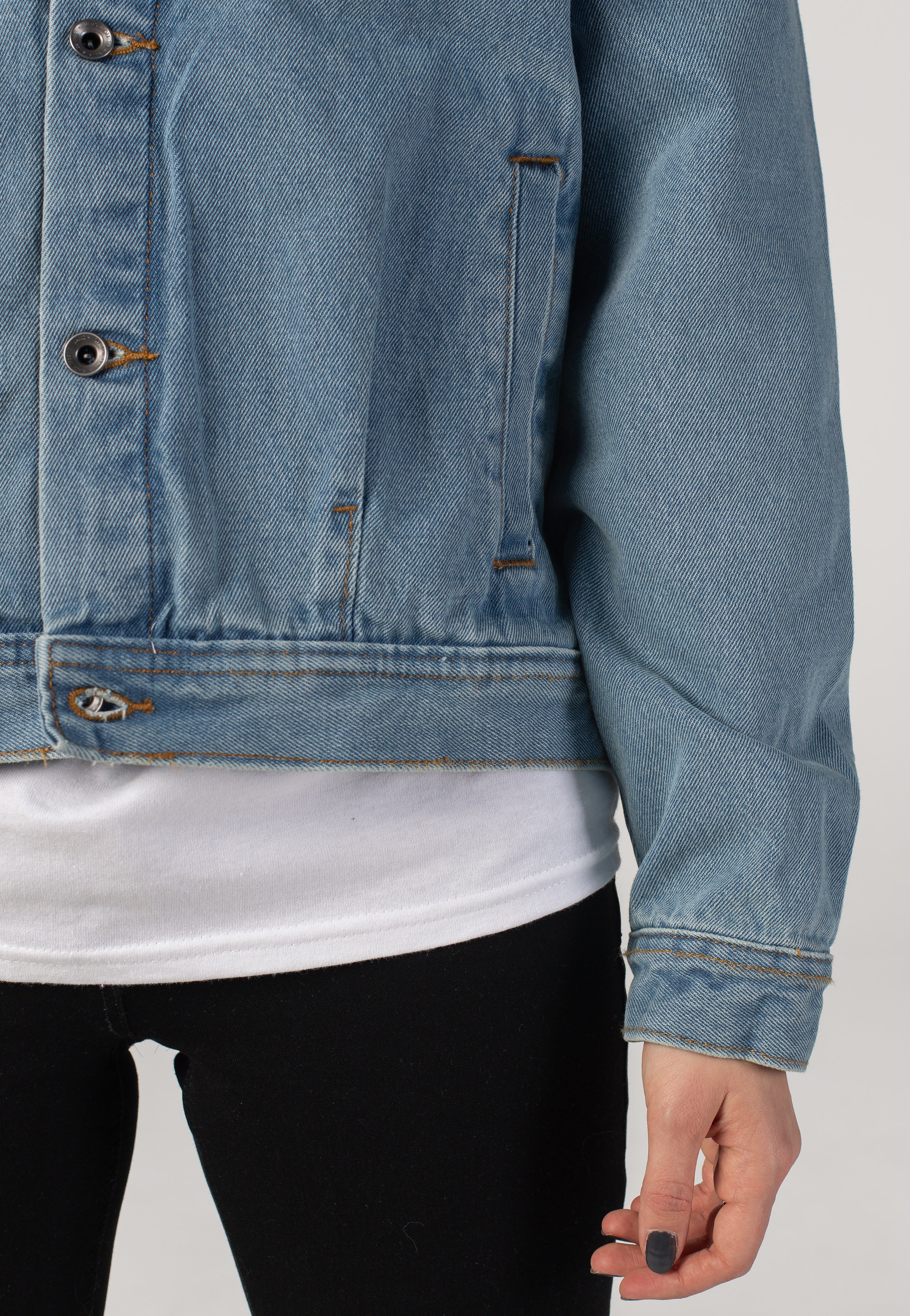 Womens Pomona Stonewash/Blue - Jeans Jacket - Image 7