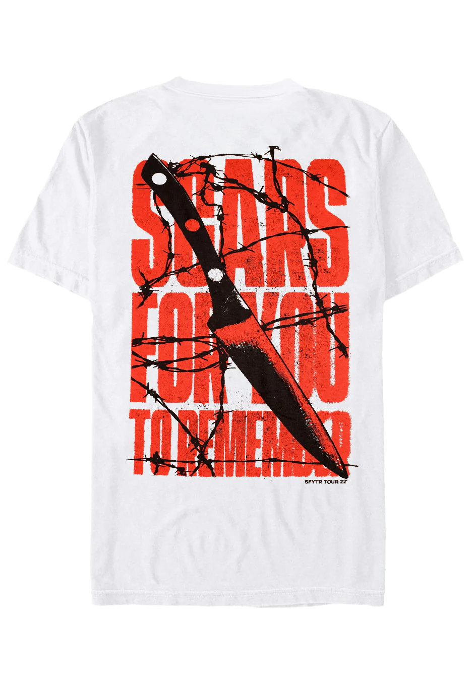 Knife White - T-Shirt - Image 2