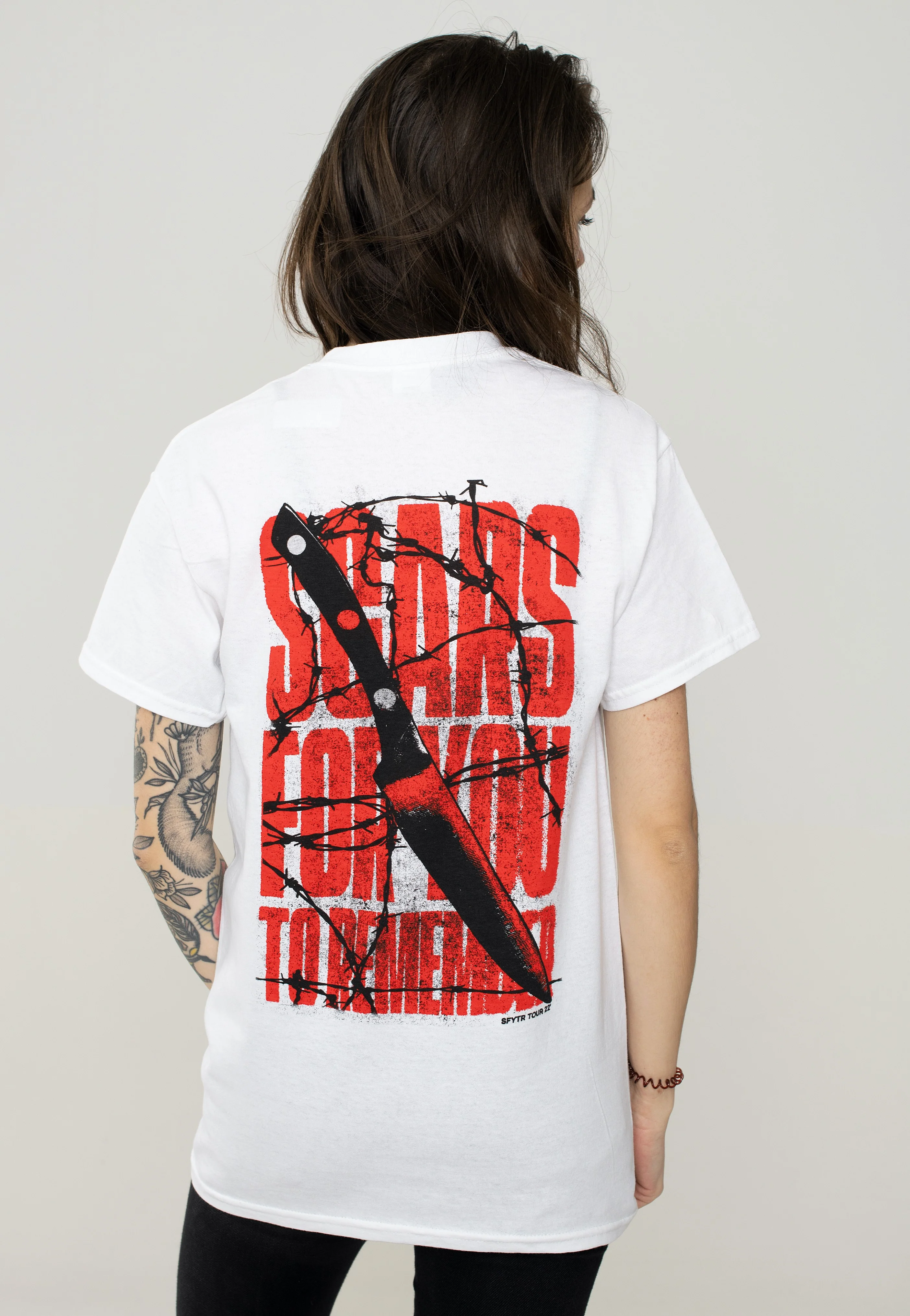 Knife White - T-Shirt - Image 6
