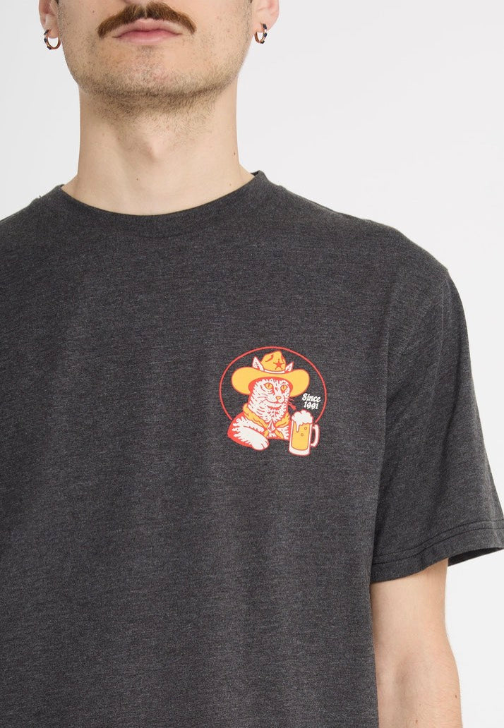 Meowdy Heather Black - T-Shirt - Image 4