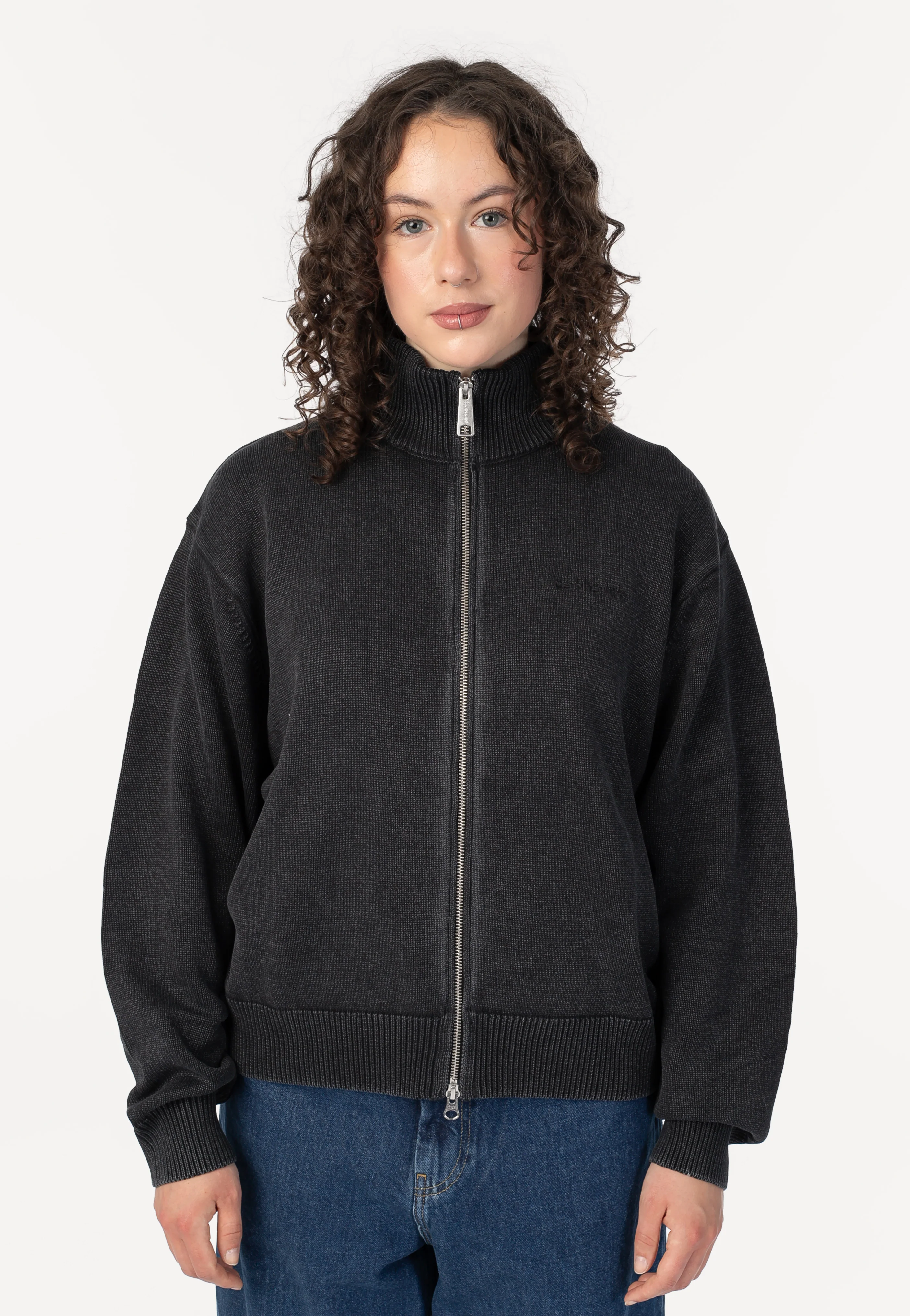 W' Kori Garment Dyed Black - Zipper - Image 2