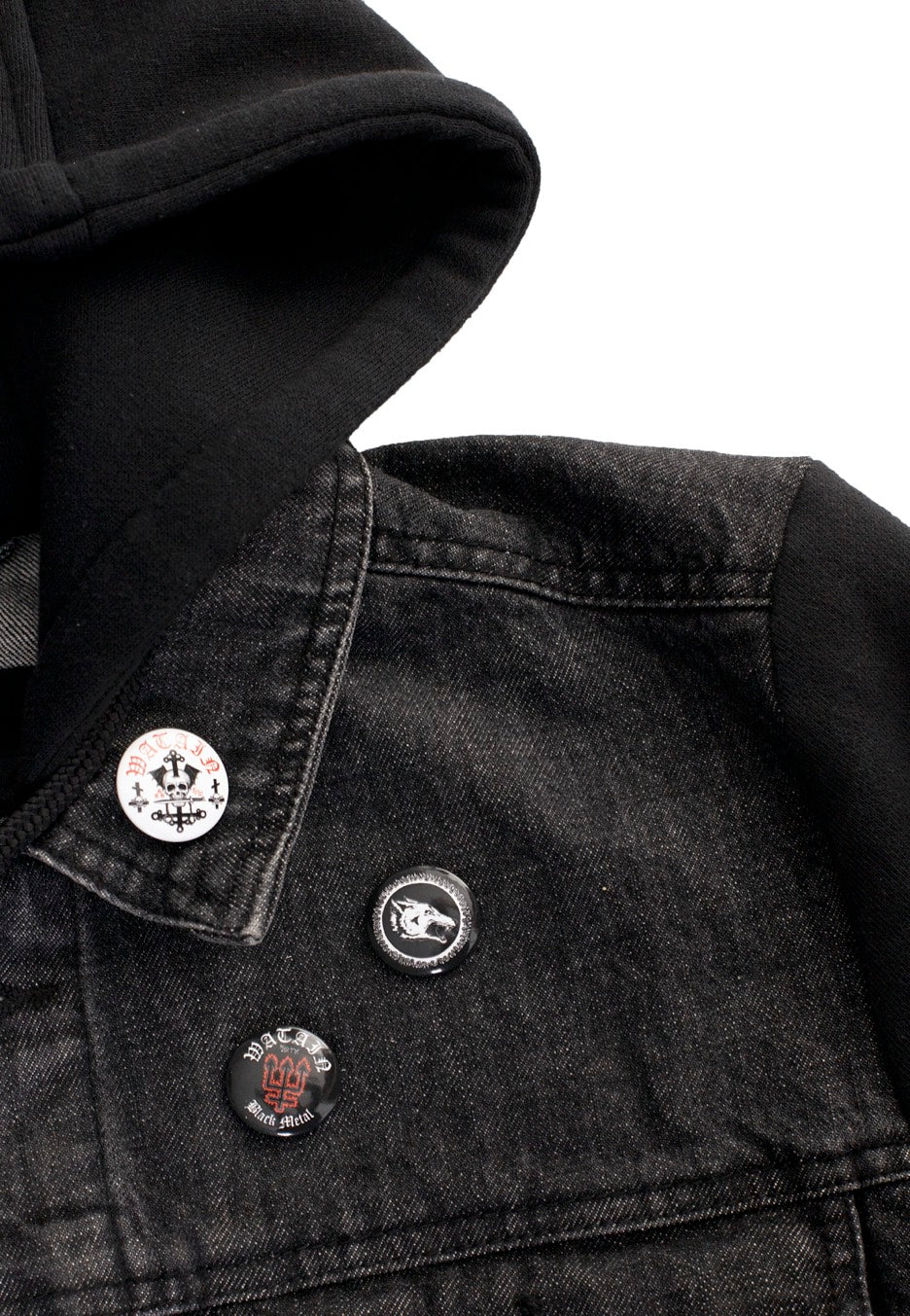 Black Metal Militia Pack Of 5 - Button Set - Image 2