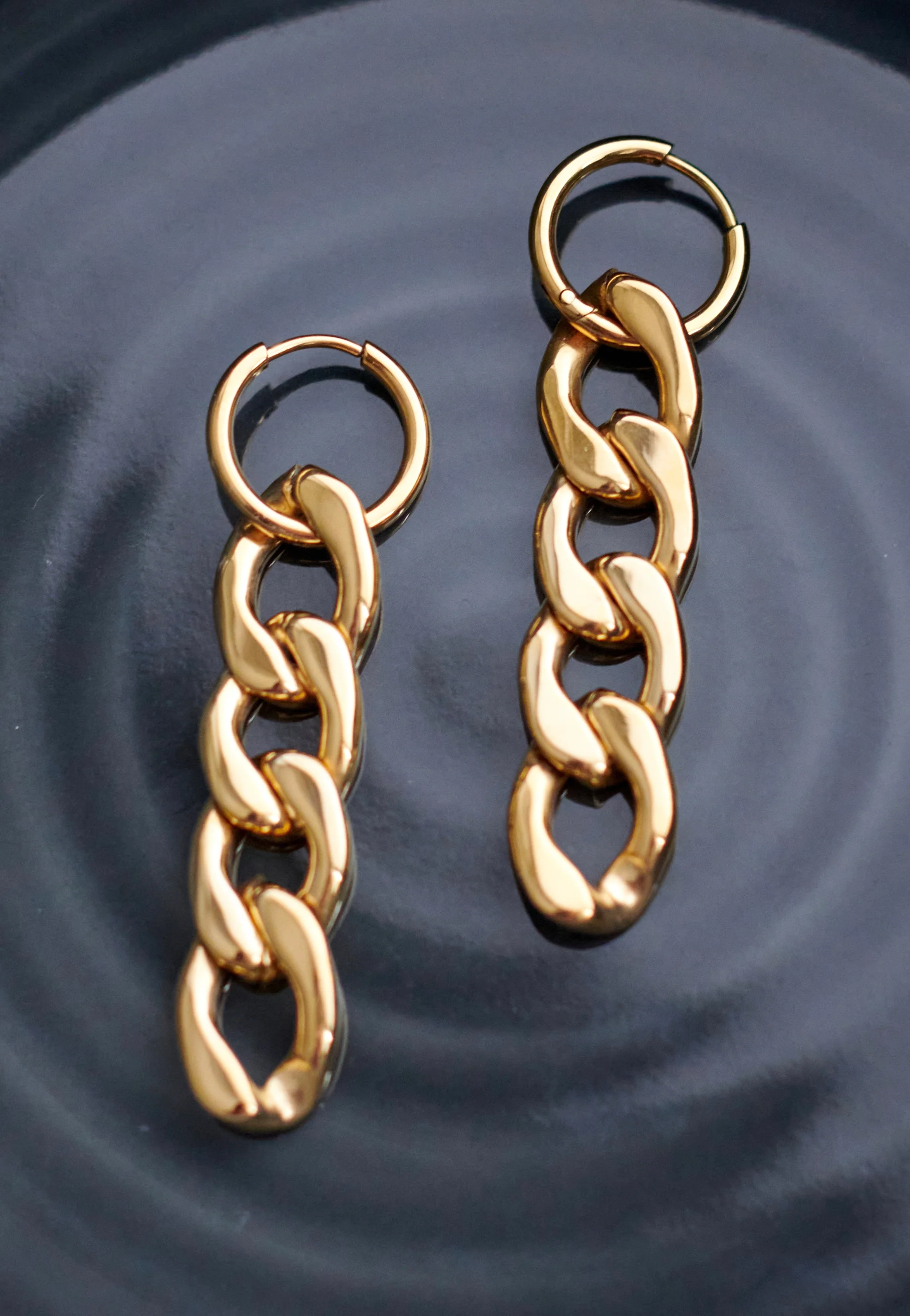 Little Chunky Gold - Earrings - Image 2