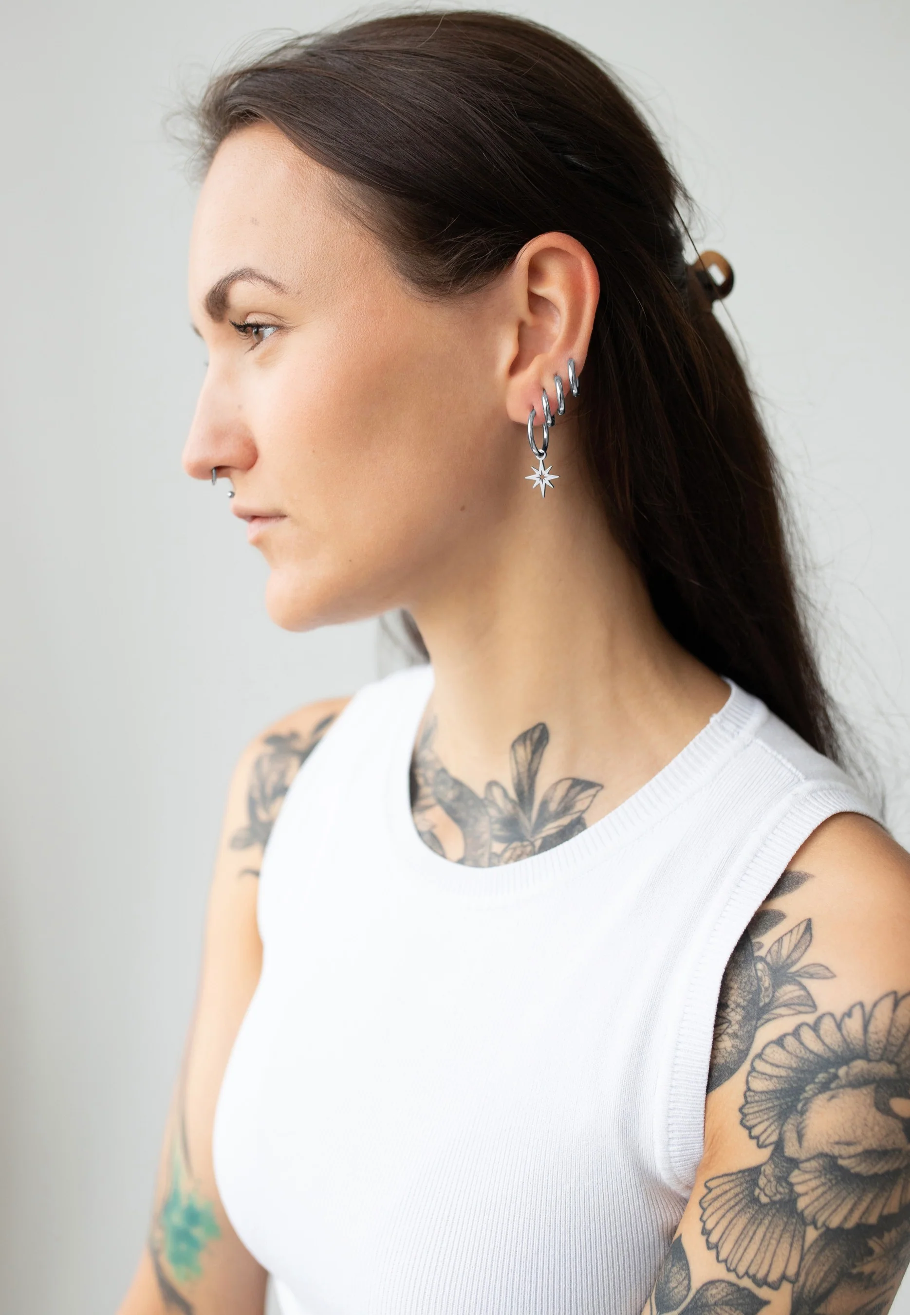 Little Polar Star Silver - Earrings - Image 3