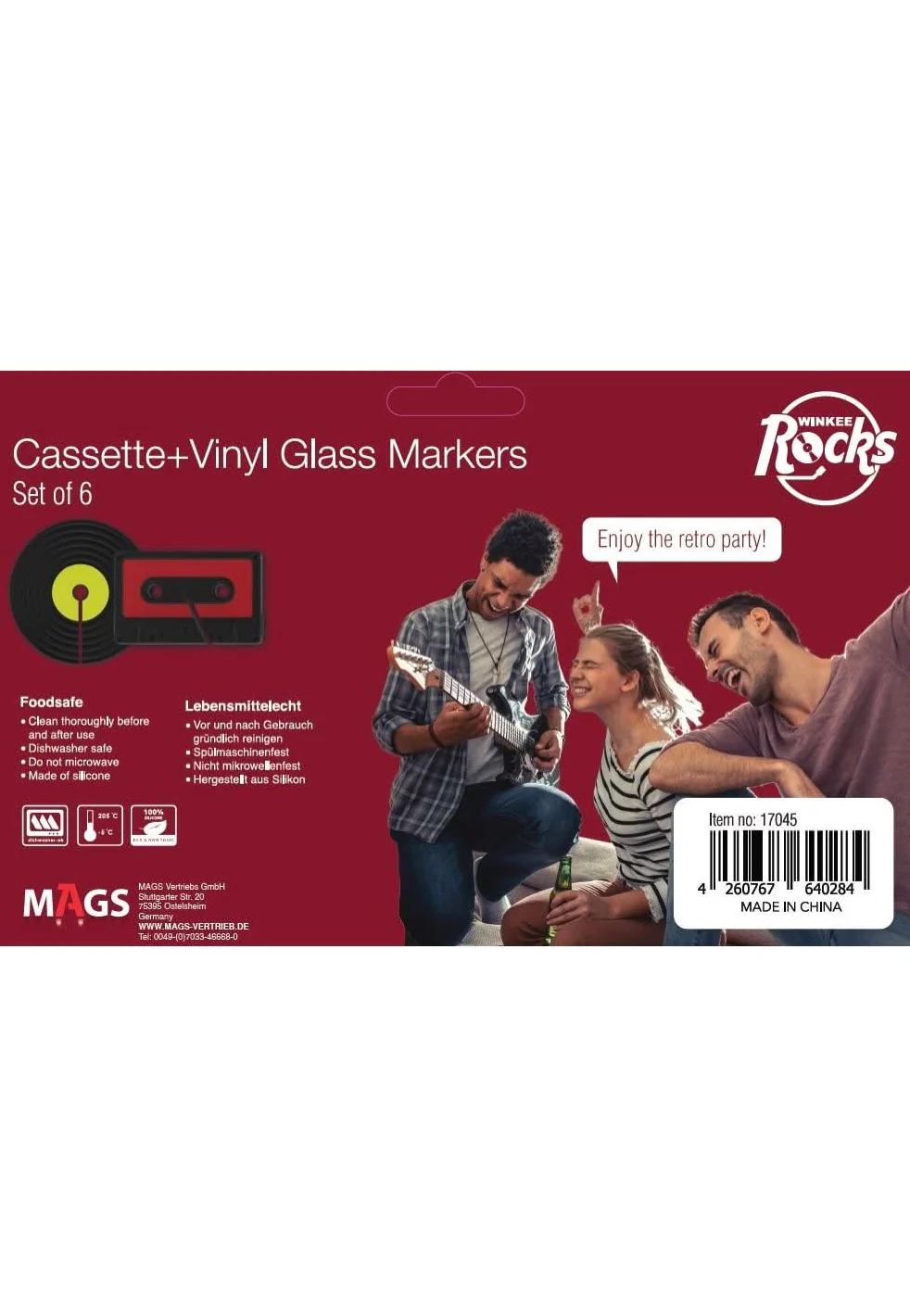 Vinyl und Kassetten Set Of 6 - Glass Marker - Image 4