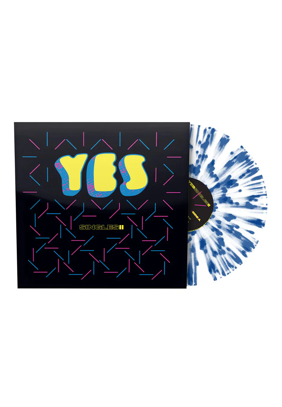 Yessingles 2 Ltd. White w/ Blue - Splattered Vinyl
